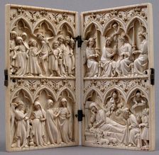 Diptych, French, 14th century. Creator: Unknown