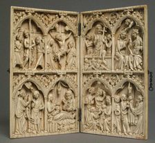 Diptych, French, 14th century. Creator: Unknown