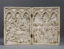 Diptych, French, 14th century. Creator: Unknown