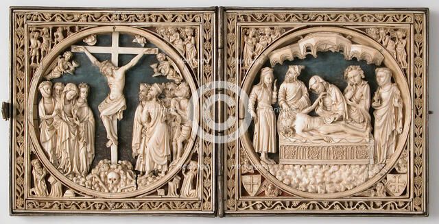 Diptych, French or South Netherlandish, 1400-1450. Creator: Unknown.