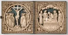 Diptych, French or South Netherlandish, 1400-1450. Creator: Unknown