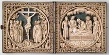 Diptych, French or South Netherlandish, 1400-1450. Creator: Unknown