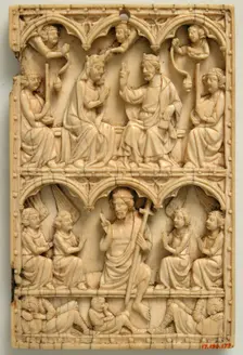 Diptych Leaf, French, 14th century. Creator: Unknown