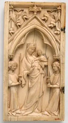 Diptych Leaf, French, 14th century. Creator: Unknown