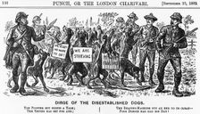 Dirge of the Disestablished Dogs 1882. Creator: Unknown