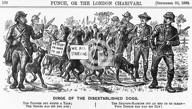 'Dirge of the Disestablished Dogs', 1882. Creator: Unknown.