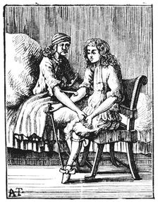 Direct person-to-person blood transfusion, 1679