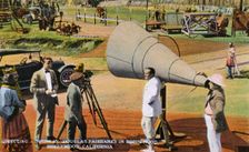 Directing a scene on a film set, Hollywood, Los Angeles, California, USA, 1922