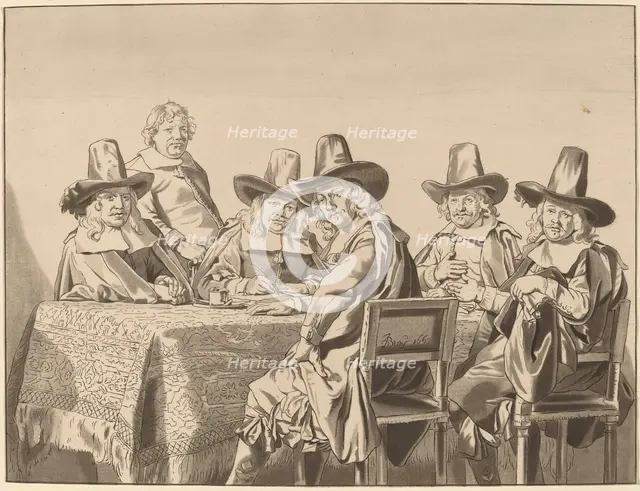 Directors of the Orphan Asylum of Haarlem, 1777, published 1786. Creator: Bernhard Schreuder.