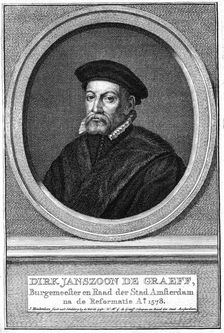 Dirk Janszoon de Graeff, 16th century Mayor of Amsterdam, (18th century). Artist: Jacobus Houbraken