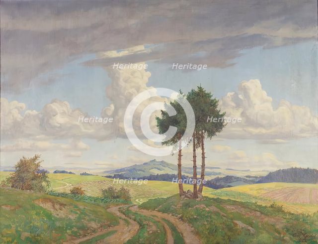 Dirt road, 1922. Creator: Carl Godel.
