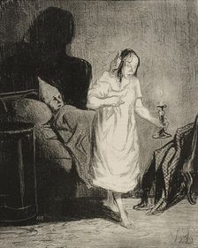 Dis donc Bichette...à quoi songes-tu donc..., 1844. Creator: Honore Daumier