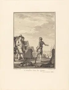 Discours sur l'égalité des conditions: Il retourne chez ses égaux, 1778. Creator: Nicolas Delaunay