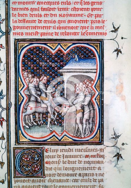Discourse of the Dauphin Charles, 1358, (1375-1379). Artist: Unknown