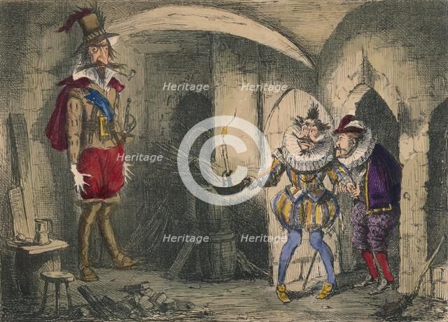 Discovery of Guido Fawkes by Suffolk and Mounteagle, 1850. Artist: John Leech