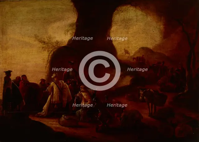 Discovery of Joseph's Silver Cup in Benjamin's Sack, c1640-1660. Creator: Jacob Willemsz de Wet the elder.