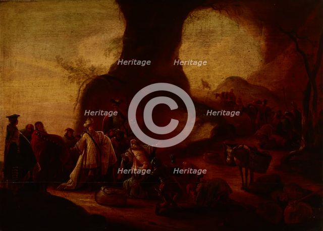 Discovery of Joseph's Silver Cup in Benjamin's Sack, c1640-1660. Creator: Jacob Willemsz de Wet the elder.