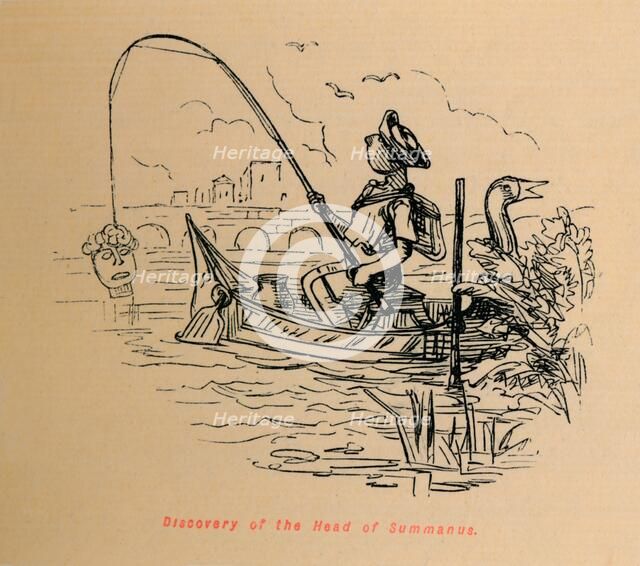 'Discovery of the Head of Summanus', 1852. Artist: John Leech.