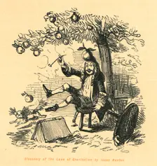Discovery of the Laws of Gravitation by Isaac Newton 1897. Creator: John Leech