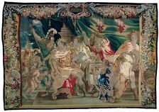 Discovery of the Plot to Kill Caesar and Cleopatra from The Story of Caesar and Cleopatra, c. 1680. Creator: Gerard Peemans