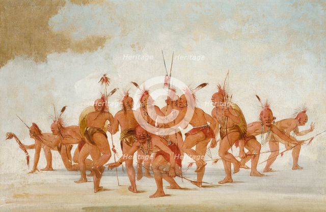 Discovery Dance, Sac and Fox, 1835-1837. Creator: George Catlin.