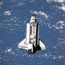 Discovery seen from Mir, 1998. Creator: NASA