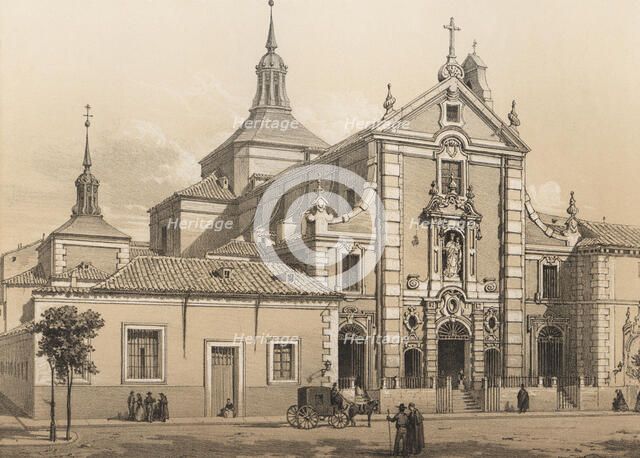 Discalced Carmelite Old Convent, designed in 1730 by Pedro de Ribera and finished in 1748, engrav…