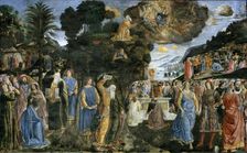 Discesa dal monte Sinai (The Descent from Mount Sinai), 1481-1482. Creator: Rosselli, Cosimo di Lorenzo (1439-1507)