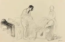 Discharged from Military Service, c. 1914/1919. Creator: Jean Louis Forain