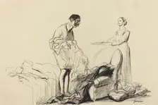 Discharged from Military Service, c. 1914/1919. Creator: Jean Louis Forain