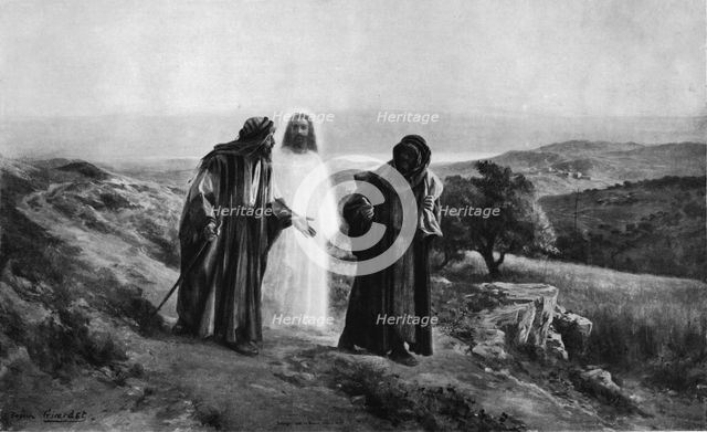 'Disciples at Emmaus', c1905, (1912). Artist: Eugene Alexis Girardet.