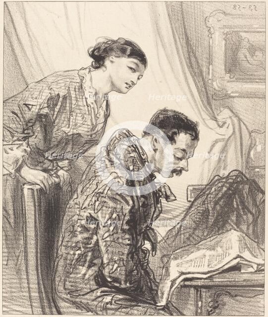 Discussion of Budget. Creator: Paul Gavarni.