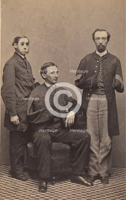 Disabled Union Soldiers Posed in Aid of the U.S. Sanitary Commission at the New Yor..., April 1864. Creator: J. Gurney & Son.
