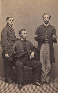 Disabled Union Soldiers Posed in Aid of the U.S. Sanitary Commission at the New Yor..., April 1864. Creator: J. Gurney & Son