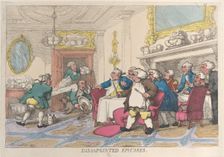 Disappointed Epicures, 1809., 1809. Creator: Thomas Rowlandson