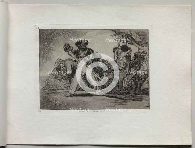 Disasters of War: That's Tough, 1810-1820. Creator: Francisco de Goya (Spanish, 1746-1828).