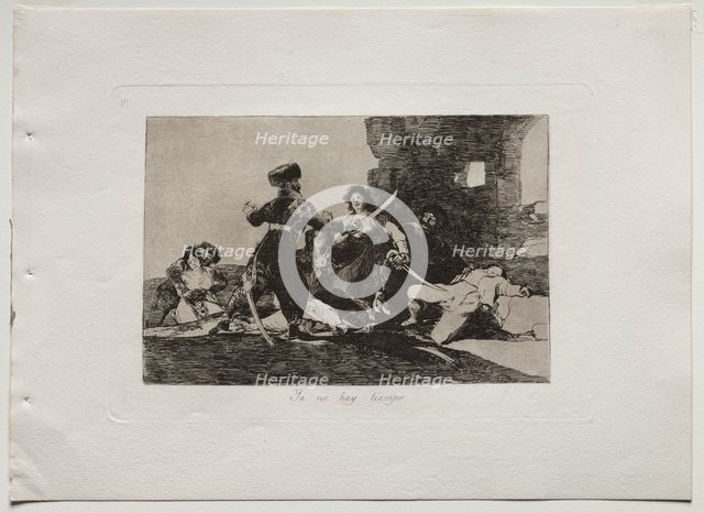 Disasters of War: There isnt Time Now, 1810-20. Creator: Francisco de Goya (Spanish, 1746-1828).