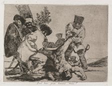 Disasters of War: Pl. 33, What more can one do? , 1810-1813 . Creator: Francisco de Goya (Spanish, 1746-1828); Real Academia