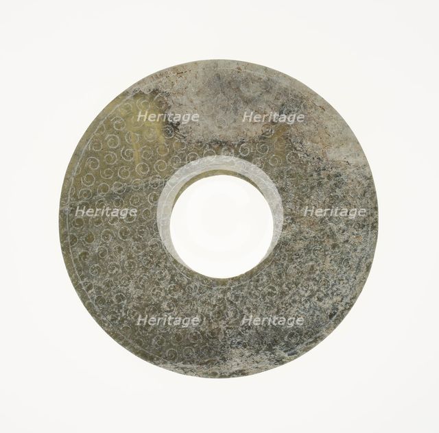 Disc (bi), Eastern Zhou period or Western Han dynasty, 3rd/2nd century B.C. Creator: Unknown.