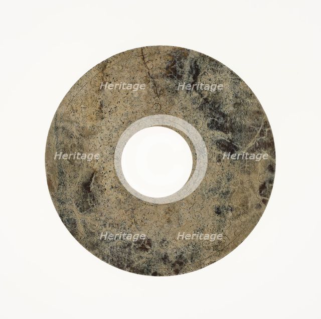 Disc (bi), Eastern Zhou period or Western Han dynasty, 3rd/2nd century B.C. Creator: Unknown.