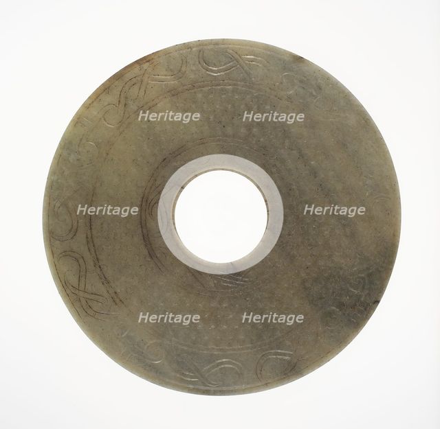 Disc (bi), Eastern Zhou period or Western Han dynasty, 3rd/2nd century B.C. Creator: Unknown.