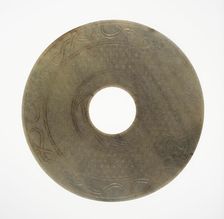 Disc (bi), Eastern Zhou period or Western Han dynasty, 3rd/2nd century B.C. Creator: Unknown