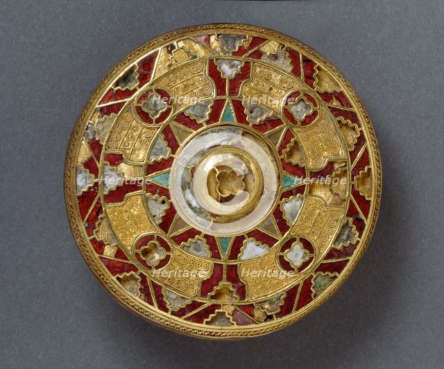 Disc brooch, 7th century. Artist: Unknown.