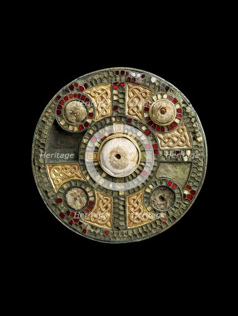 Disc brooch, Anglo-Saxon Period (400-1066). Artist: Unknown.