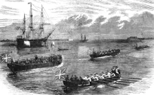 Disembarkation of Russian Prisoners at Sheerness 1854. Creator: Unknown