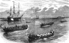 Disembarkation of Russian Prisoners at Sheerness 1854. Creator: Unknown