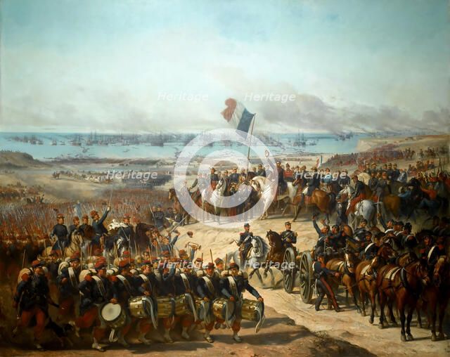Disembarkation of the French Army at Eupatoria, 14 September 1854. Artist: Barrias, Félix-Joseph (1822-1907)