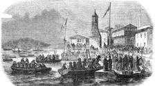 Disembarkment of the Algerians and Highlanders at Gallipoli 1854. Creator: Unknown