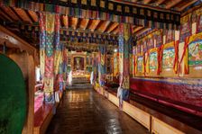 Diskit Monastery, Nubra Valley, Ladakh, India, 2023. Creator: Peter Thompson