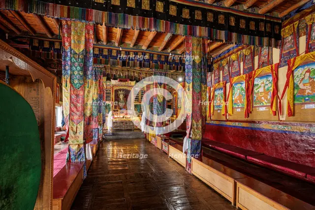 Diskit Monastery, Nubra Valley, Ladakh, India, 2023. Creator: Peter Thompson.